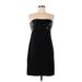 Ann Taylor Factory Cocktail Dress - Mini Open Neckline Sleeveless: Black Solid Dresses - Women's Size 8 Petite