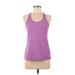 Nike Active Tank Top: Purple Print Activewear - Women's Size Medium