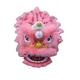 Quepiem Chinese Traditional Kids Lion Dance Mascot Costume Performance for 15+Ages Boys Girls Festival Performances(Light pink)