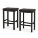 Costway Set of 2 Rubber Wood Bar Stools 24" Counter Height Stool with - See Details