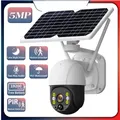 Caméra Solaire Extérieure Sans Fil avec Vision Nocturne 4G Sim Wifi 5MP Panneaux Solaires 10W