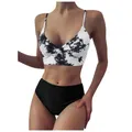 Maillot de bain brésilien pour femmes ensemble deux pièces Bikini Bandeau Bandage Push-up