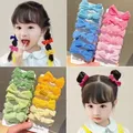 Boucles de cheveux en cuir de couleur bonbon en peluche pour fille queue de cheval ULà cheveux