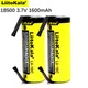 VeitoKala Lii-16C 18500 1600mAh 3.7 V batterie aste Recarregavel lithium ion batterie pour lampe de