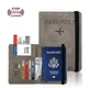 PU RFID Passport Cover Credit ID Card Wallet Waterproof Document Business Bandage Passport Holder