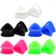 WKOUD 2pcs Triangle Soft Silicone Ear Plugs Flesh Ear Tunnels Ear Gauges Ear Expanders 4-26mm Mix