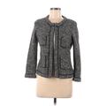 Ann Taylor LOFT Jacket: Gray Tweed Jackets & Outerwear - Women's Size Medium