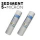 2 Pcs 10 INCH5 MICRON PPF/SEDIMENT WATER FILTER CARTRIDGE Water Purifier Front Filter Cartridge