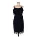 NANETTE Nanette Lepore Casual Dress - Party Scoop Neck Sleeveless: Black Solid Dresses - Women's Size 12