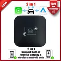 2 in 1 Mini Carplay & Android Auto Box Dongle Wired To Wireless For Benz Audi Toyota Mazda Nissan