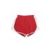 Nike Athletic Shorts: Red Solid Activewear - Women's Size Large