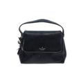 Kate Spade New York Leather Satchel: Pebbled Black Solid Bags