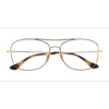 Unisex s aviator Tortoise Gold Metal Prescription eyeglasses - Eyebuydirect s Ray-Ban RB6499