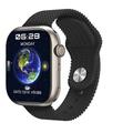 montre intelligente wo3 pro avec 2 bracelets de montre montre intelligente de 1,32 pouces montre de course à pied bluetooth ecg ppg podomètre rappel d'appel compatible avec Android iOS hommes longue