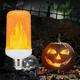 Ampoules à flamme led 7w e27 flamme scintillante accessoires d'halloween économie d'énergie pour festival halloween noël paty ac85-265v