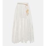 Clover Broderie Anglaise Linen Skirt