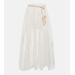 Clover Broderie Anglaise Linen Skirt