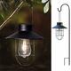 lampe suspendue solaire lampe suspendue extérieure lanterne solaire portable design rétro métal étanche led lampes de jardin décoratif pour jardin patio balcon allée décoration de paysage