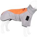 1pc grand chien manteau chaud épaissi grand chien vêtements pour l'automne et l'hiver réfléchissant coton rembourré vêtements pour animaux de compagnie avec col chaud pour veste pour animaux de