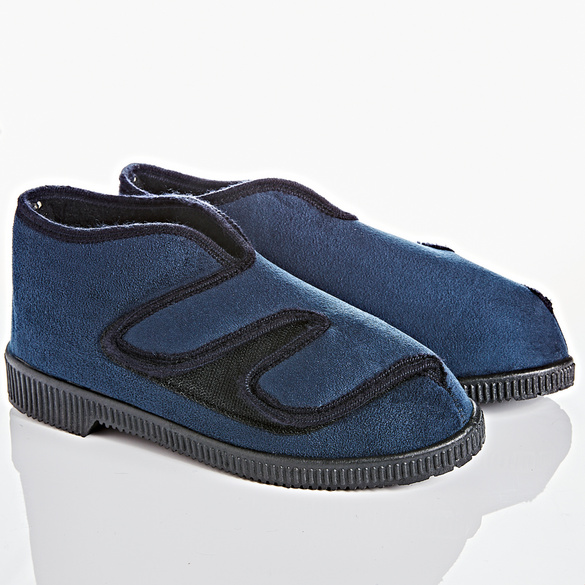 Comfort Hausschuh Mikrovelour navy Image