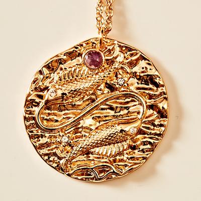 Sternzeichen-Kette "Fische" mit Amethyst Amélie di Santi