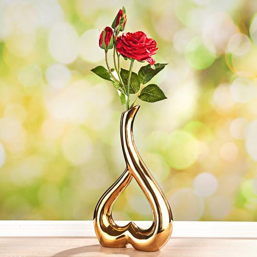 Vase goldfarben