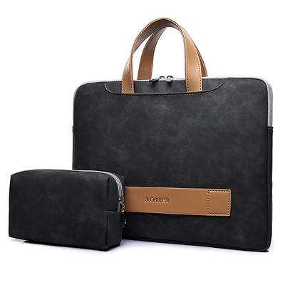 Waterproof PU Leather Laptop Bag Case Casual Notebook Handbag For Women 13.3 14 15.6 inch Briefcase For Macbook Air Pro Xiaomi HP Lenovo Dell