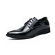 Men's Oxfords Derby Shoes Formal Shoes Dress Shoes British Style Plaid Shoes Business Casual British Wedding Daily St. Patrick's Day Patent Leather Breathable Comfortable Lace-up Black Green Spring