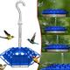 Hummingbird Feeder for Outdoors Hanging, Leak-Proof, Easy to Clean and Refill, Saucer Humming Feeder for Hummer Birds, Including Hanging Hook