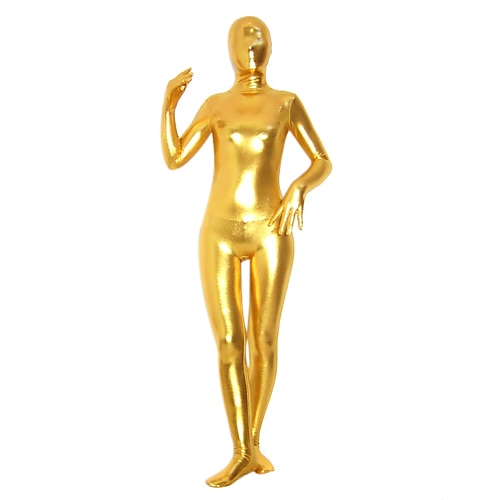 Glänzende Zentai-Anzüge Cosplay Kostüm Bodysuit Karnevalskostüm Ganzkörperanzug Herren Damen Sexy Kostüm Einfarbig Elasthan Latex Kostüm für Halloween