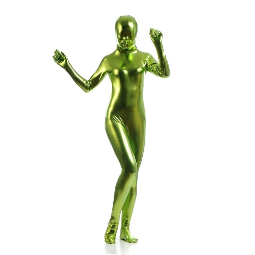 Glänzende Zentai-Anzüge Cosplay Kostüm Bodysuit Karnevalskostüm Ganzkörperanzug Herren Damen Sexy Kostüm Einfarbig Elasthan Latex Kostüm für Halloween Image