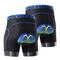 Herren Fahrradunterwäsche Fahhrad Gepolsterte Shorts / Gämse MTB Mountain Rennrad Sport 3D-Pad Radfahren Atmungsaktiv Rasche Trocknung Schwarz Grau Polyester Bekleidung Fahrradbekleidung / elastisch