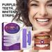 JINCBY Clearance Purple Teeth Whitening Strips Triples Action Powerful Formulas Teeth Whitening Peroxide Free Sensitive Friendly Teeth Whitening Kit 14 Strips Gift for Women