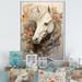 Design Art Minimalism Unicorns I - Unicorns Canvas Art Print Metal | 40 H x 30 W x 1.5 D in | Wayfair FL121781-30-40-WH