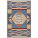 Brown/Gray 121 x 78 W in Rug - Doris Leslie Blau Modern 6'6" x 10'1" High-Quality Colorful Swedish Flatweave Rug Wool | 121 H x 78 W in | Wayfair