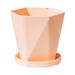 Dopebox Plastic Planters Indoor Flower Plant Pots Nordic Thickened Large Flower Pot Flower Seedlings Nursery Pot Household Balcony Thickened Flower Pot Planter/Flower Pot with Pallet (Pink)