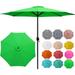 WENZHOU 9Ft Patio Umbrella Outdoor Garden Market Table Patio Umbrella Easy Folding 8 Ribs with Adjustable Crank for Garden Lawn Deck Backyard & Pool