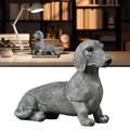 HTHJSCO Meditation Sitting Dog Statue Garden Outdoor Sculpture Decoration Garden Decoration Sitting Dog Resin Decoration Gardening Crafts Meditation Sitting Dog Garden