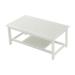 Outdoor All Weather Coffee Table Outdoor/Indoor Coffee Table With Bottom Shelf For Patio Garden Lawn Porch Balcony