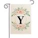 HGUAN Monogram Letter A Garden Flags for Outside Double Sided Outdoor Patio Front Porch Lawn Garden Decor Family Last Name Yard Flag Spring Summer Decorations Flags