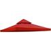 WENZHOU 117 x117 Canopy Top Replacement Y00397T02 Red for Smaller 10 x10 Dual-Tier Gazebo Cover Patio Garden Outdoor