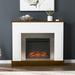 Southern Enterprise SEI Furniture Engineered Wood Electric Fireplace in White