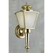 Forte Lighting 10009-01 Wall Sconces Energy Efficient Sconces Outdoor Lighting Outdoor Wall Sconces ;Polished Brass