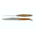 Forge de Laguiole 2 Piece Steak Knife Set Stainless Steel in Green | Wayfair T2 2M IN GE SAT