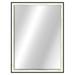 Living-Designs Edge Modern & Contemporary Beveled Accent Mirror, Solid Wood in Yellow/Black | 41.75 H x 31.75 W x 2.375 D in | Wayfair