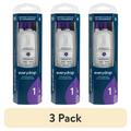 (3 pack) Everydrop by Whirlpool Ice and Water Refrigerator Filter 1 EDR1RXD1 Single-Pack