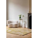 White 79 x 55 x 0.71 in Area Rug - Ted Baker Floral Handmade Tufted Wool Area Rug in Yellow/Ivory Wool | 79 H x 55 W x 0.71 D in | Wayfair
