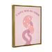 Stupell Industries Bb-085-Floater Love You Mushrooms Framed On Canvas Print Canvas in Pink | 21 H x 17 W x 1.7 D in | Wayfair bb-085_ffg_16x20