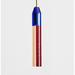 Reflections Copenhagen Carnival 1 - Light Single Cylinder Pendant Crystal in Red/Blue | 13.78 H x 2.28 W x 2.28 D in | Wayfair 274