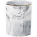 Ceramic Desk Pen Holder Stand Marble Pattern Pencil Cup Pot Desk Organizer Makeup Brush